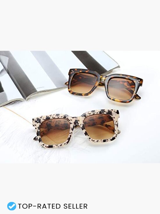 Vintage Square Sunglasses Butterfly Gradient UV400 Protection Non-Polarized main image 4